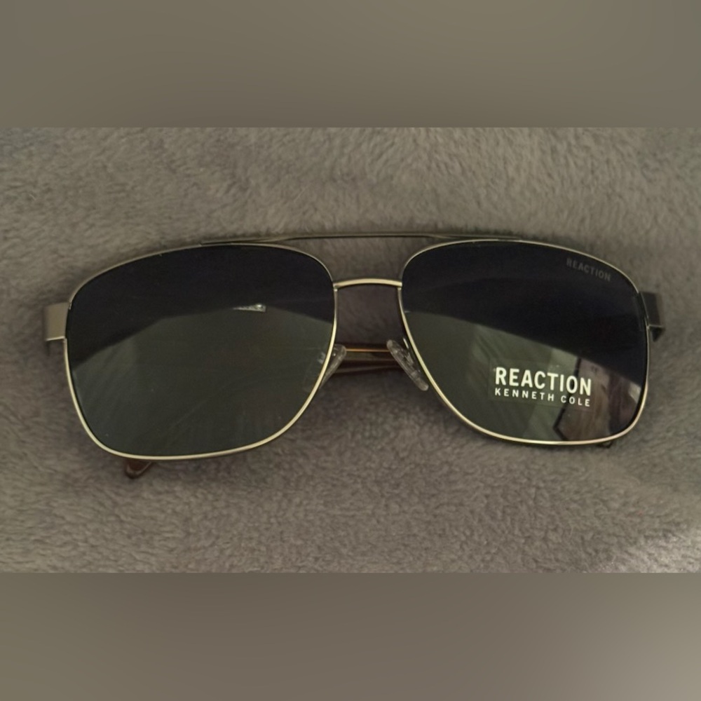 Kenneth Cole Sunglasses, Brown & Silver Colored frame.